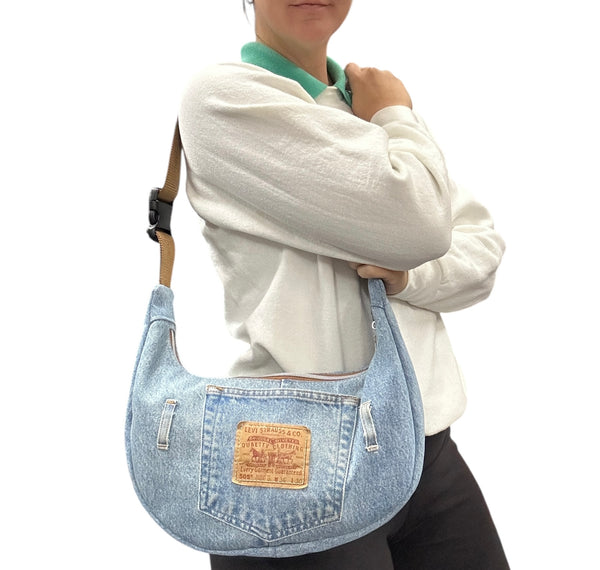 Handmade Upcycled Denim Crossbody