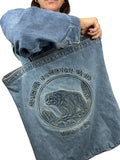 Vintage Denim Tote Bag