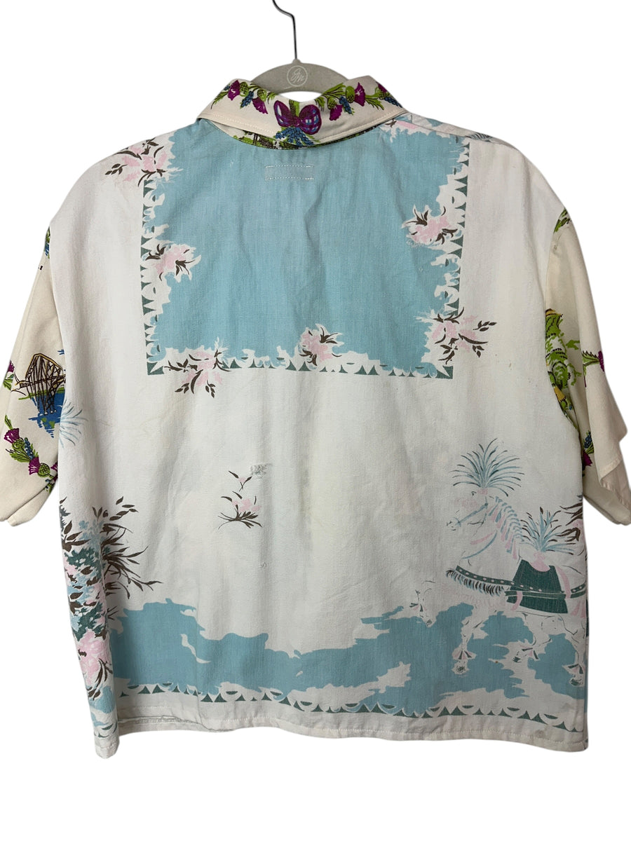 Tea Towel Button Up - Sz XL – Reclaim & Rethread