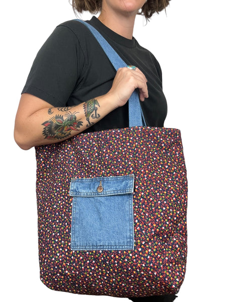 Handmade Upcycled Denim Tote