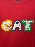 Vintage Cat Sweatshirt - Size L