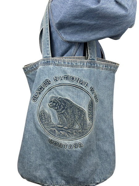 Vintage Denim Tote Bag