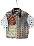 Tea Towel Button Up - Sz L