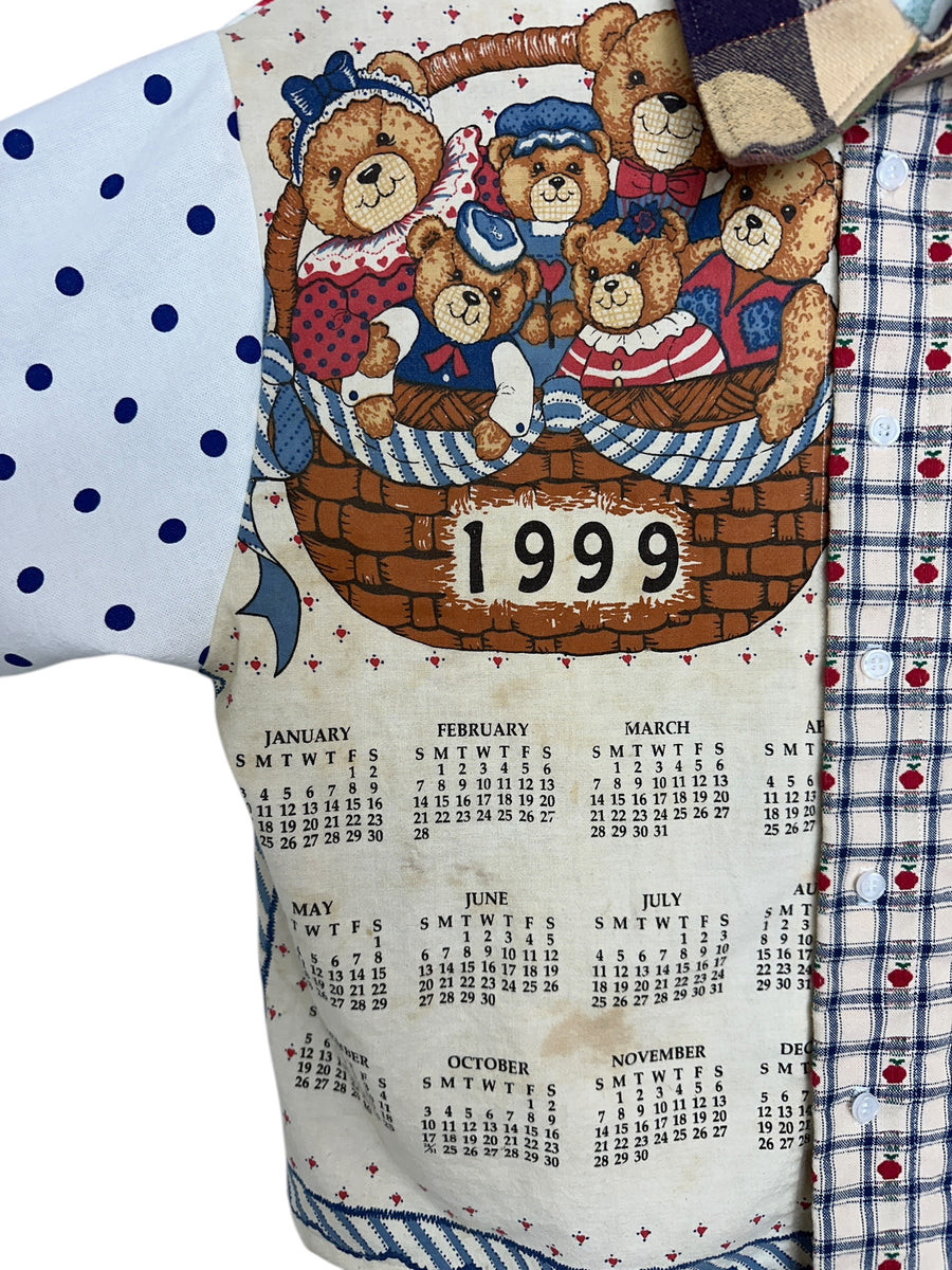 Tea Towel Button Up - Sz L – Reclaim & Rethread