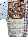 Tea Towel Button Up - Sz L